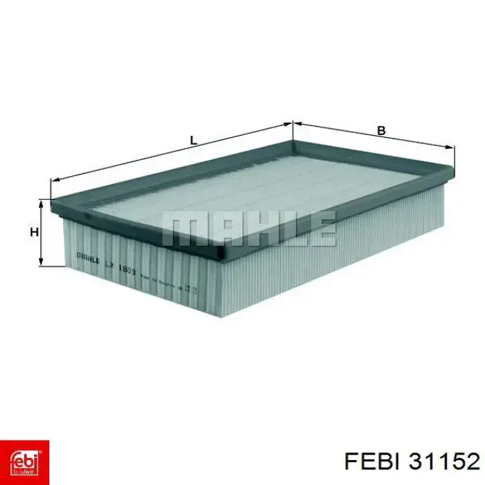 Comprar 31152 Febi Filtro de aire