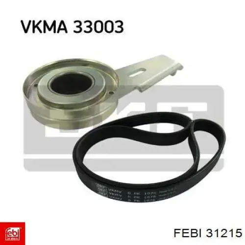 Comprar 31215 Febi Tensor de correa poli V 