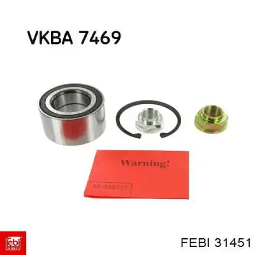 Comprar 31451 Febi Cojinete de rueda delantero