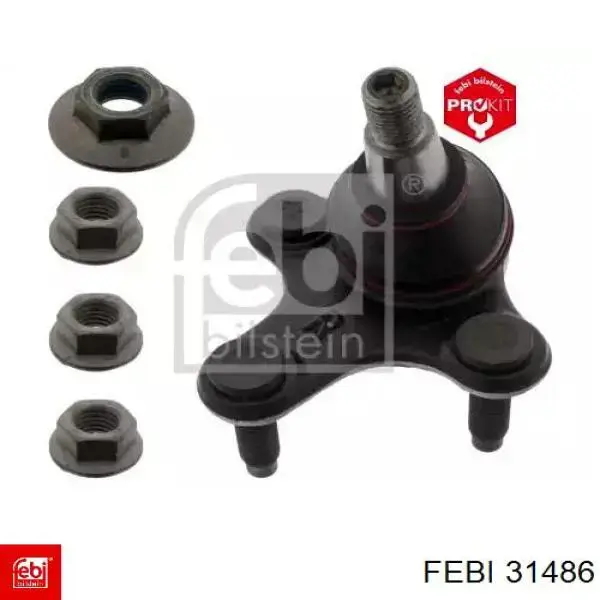 Comprar 31486 Febi Rótula de suspensión inferior derecha