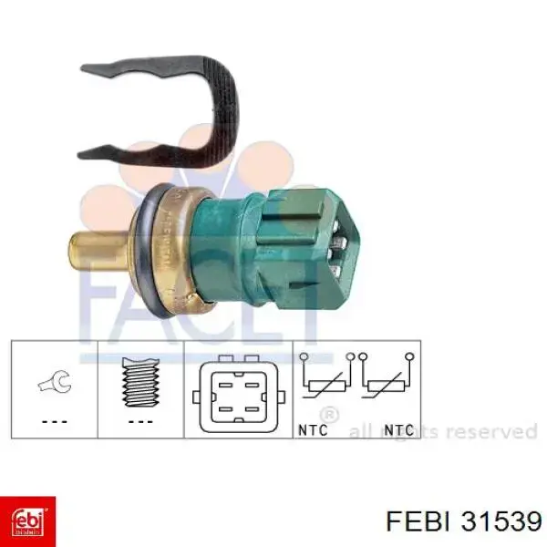 Comprar 31539 Febi Sensor de temperatura de agua