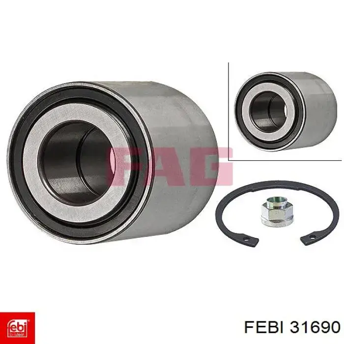 Cojinete de rueda delantero Chevrolet Aveo 2 T250, T255