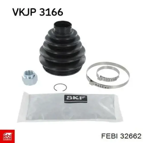 Fuelle, palier delantero exterior Febi 32662 precio, desde 11,74 EUR
