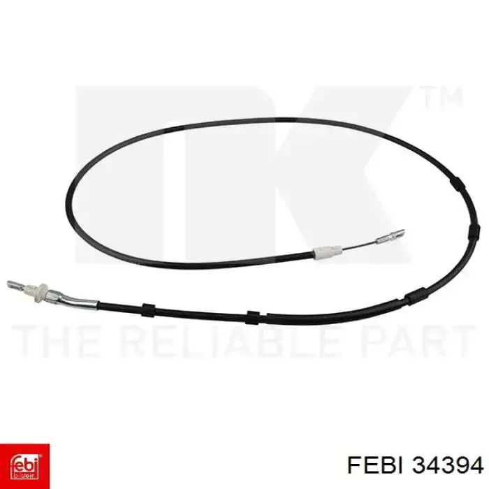 34394 Febi cable de freno de mano trasero izquierdo