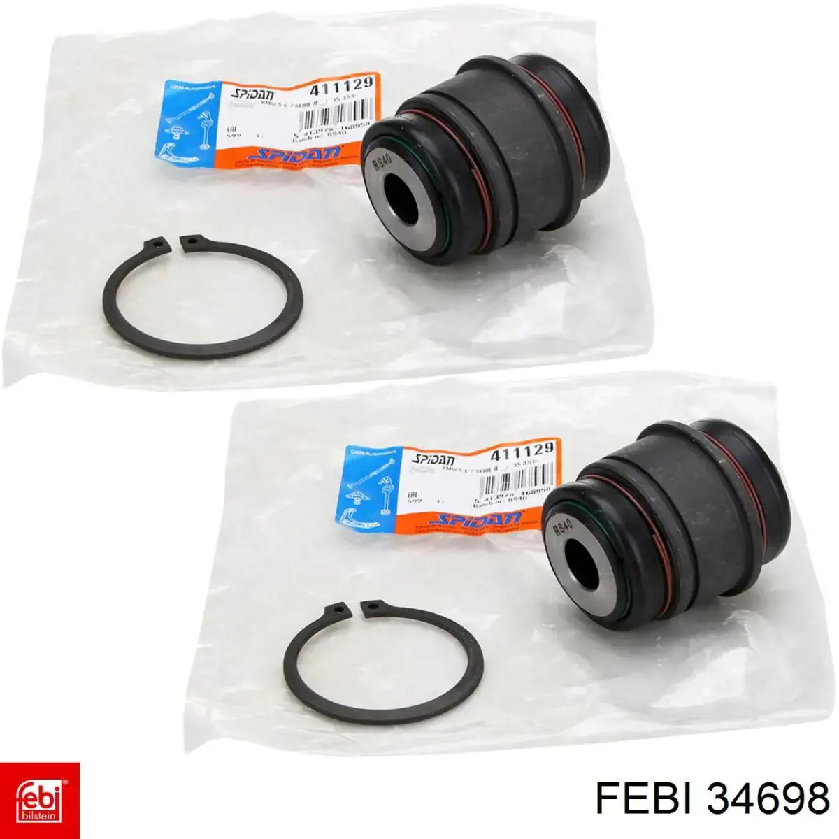 Buje de mangueta trasera 34698 Febi