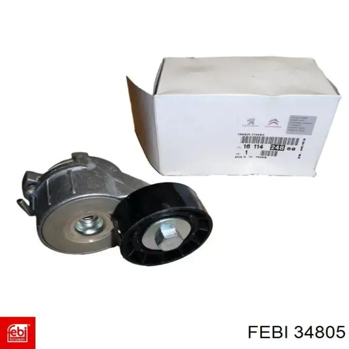 Tensor de la correa trapecial poli v Febi 34805