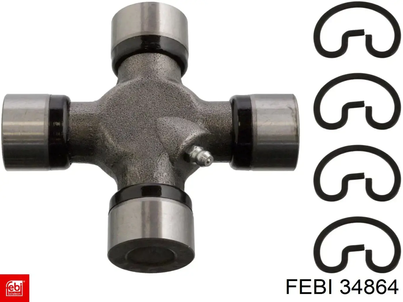 Comprar 34864 Febi Bomba de agua limpiaparabrisas, delantera