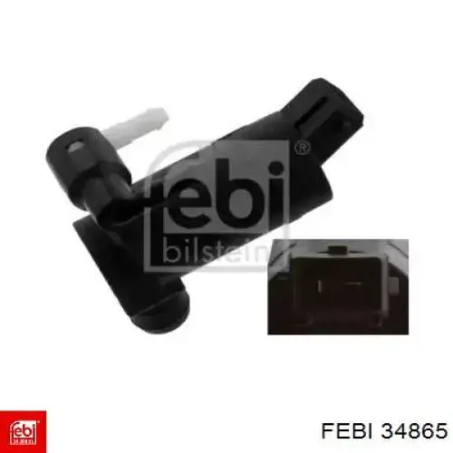 Comprar 34865 Febi Bomba-motor de limpiaparabrisas delantero/trasero