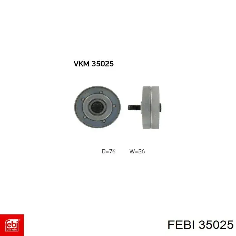 Cilindro de inclinación de cabina Febi 35025 precio, desde 174,69 EUR
