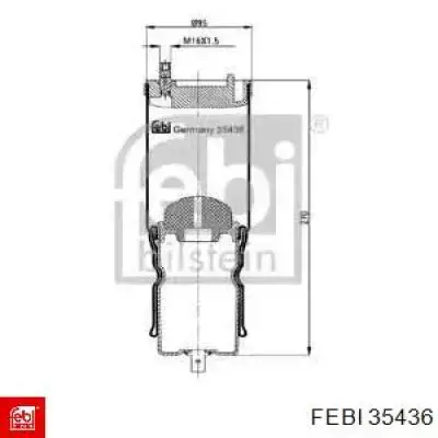 Cojín neumático de cabina Febi 35436 precio, desde 71,15 EUR