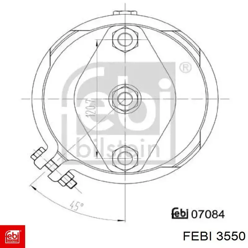 3550 Febi soporte motor delantero