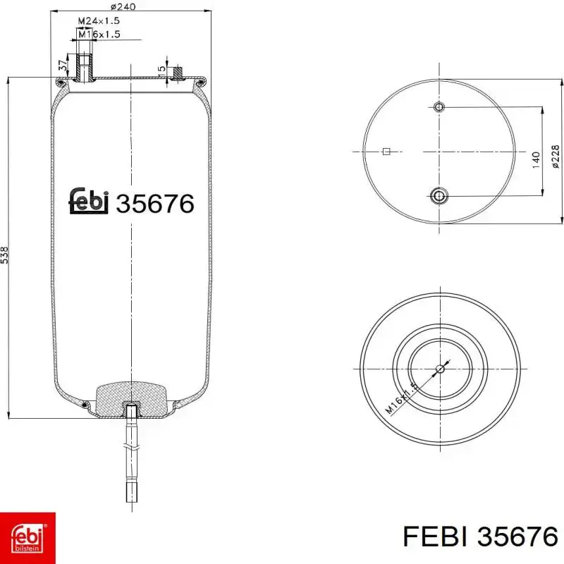 5010294546 Renault (RVI) muelle neumático, suspensión, eje trasero