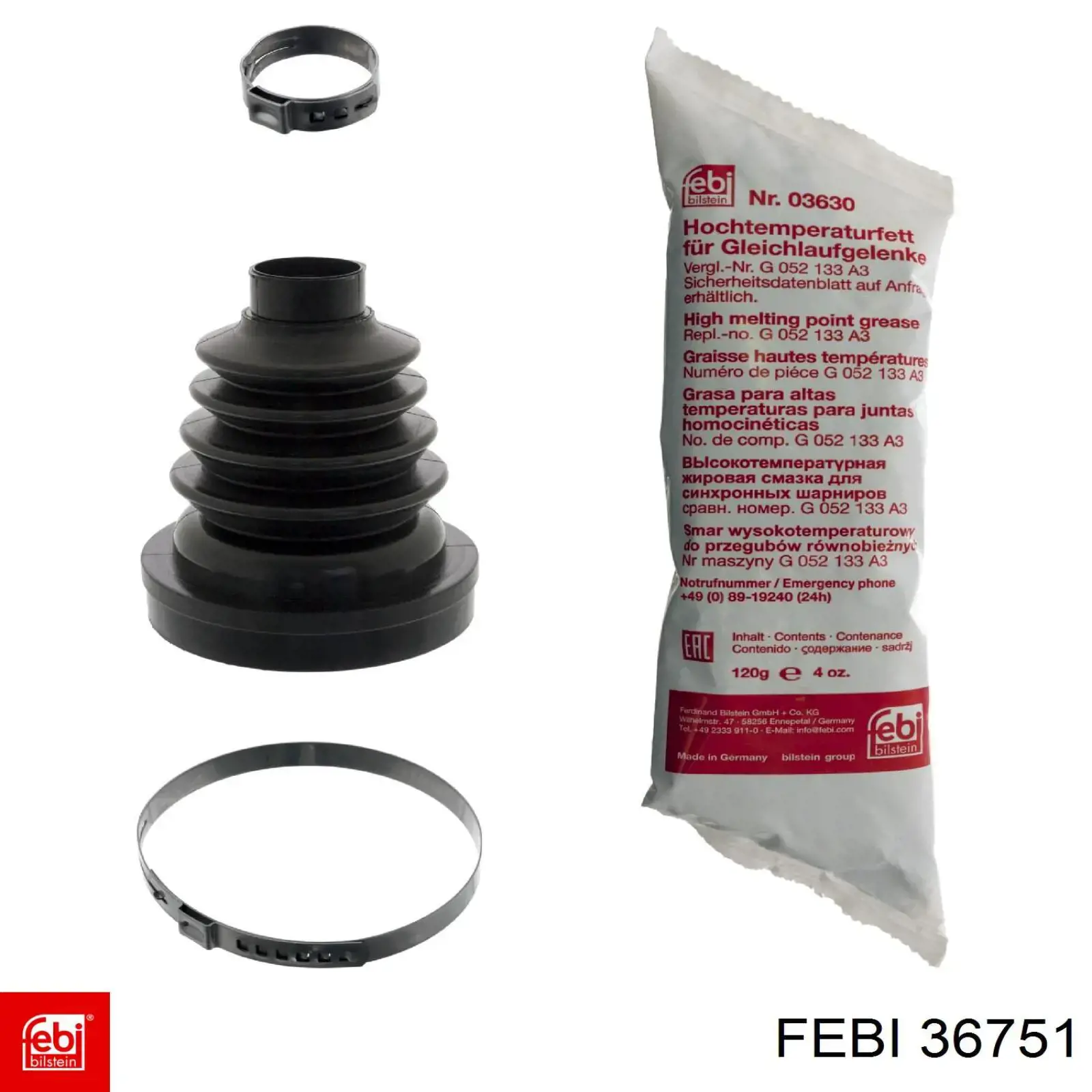 Cojinete de cubo delantero Febi 36751 precio, desde 55,95 EUR