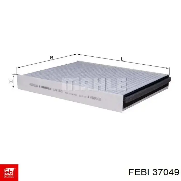 Filtro de cabina Febi 37049 precio, desde 12,67 EUR