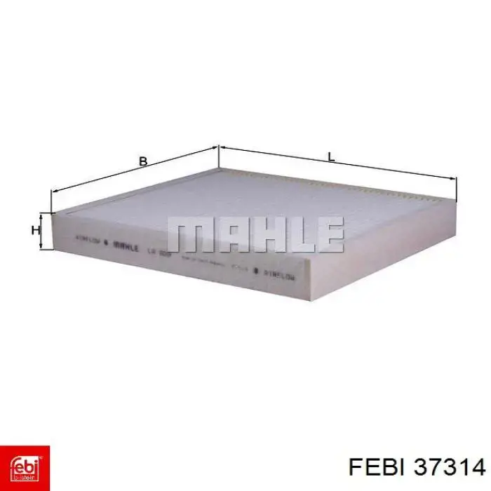 Filtro de cabina Febi 37314 precio, desde 8,79 EUR