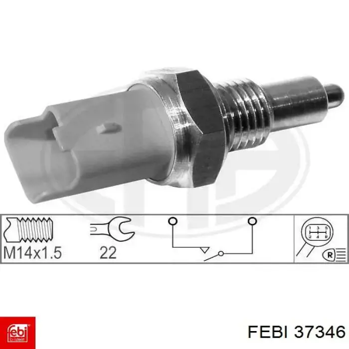 Interruptor piloto de marcha atrás Febi 37346 precio, desde 9,10 EUR