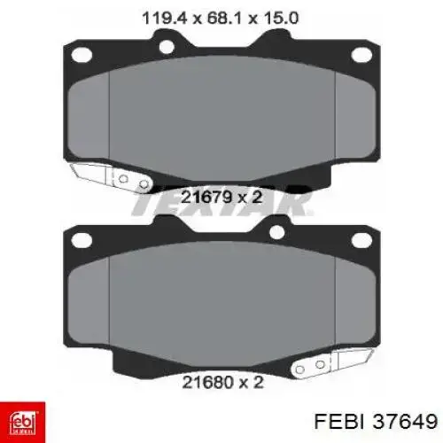 Correa de alternador 37649 Febi