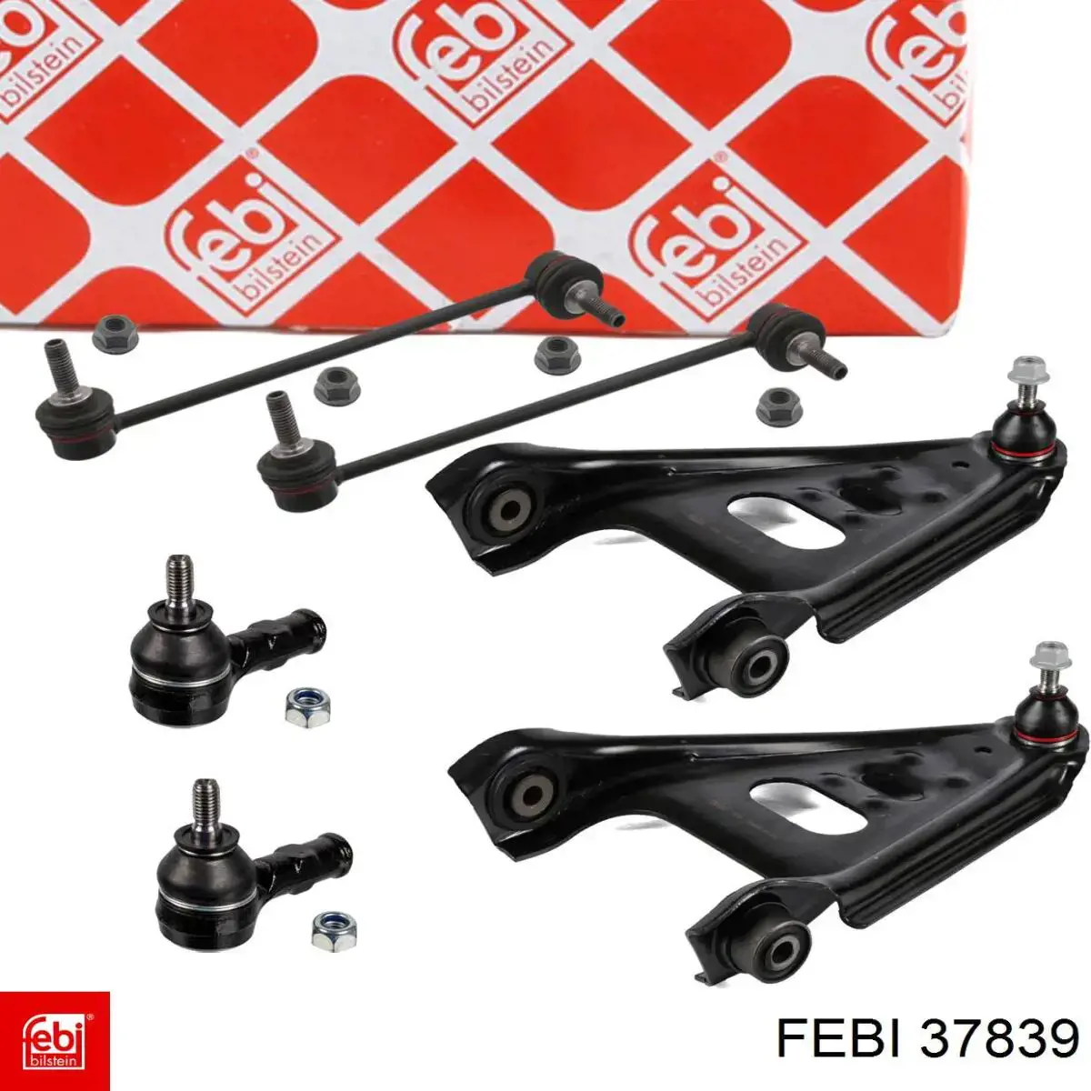 Brazo inferior derecho de la suspensión delantera 37839 Febi