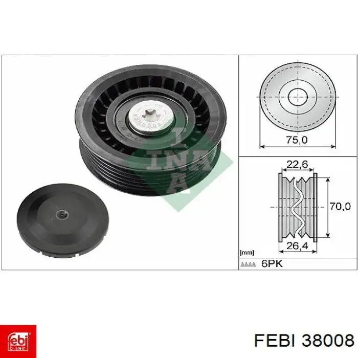 Tuercas de rueda 38008 Febi