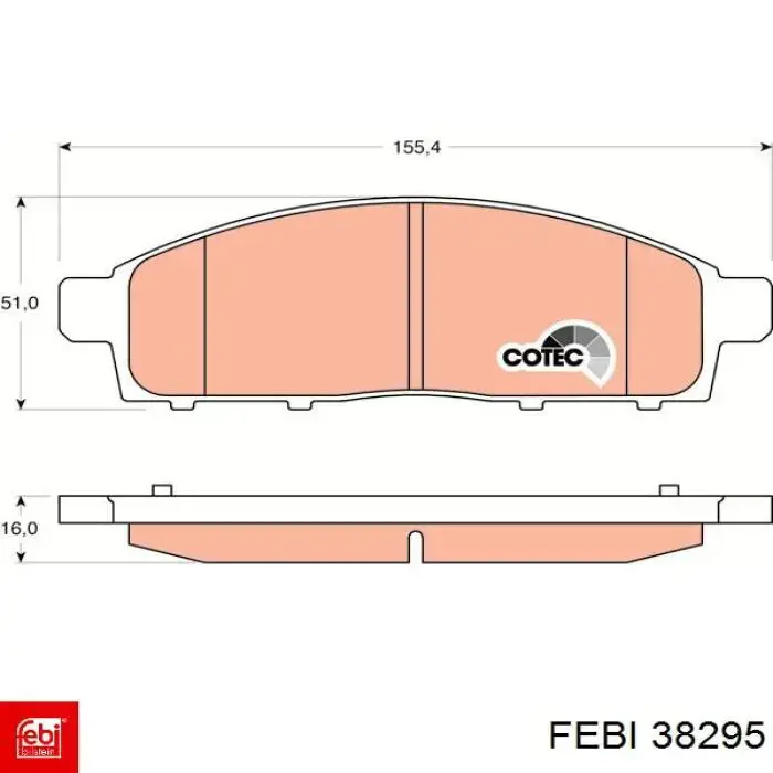 Amortiguador de maletero Febi 38295 precio, desde 16,97 EUR