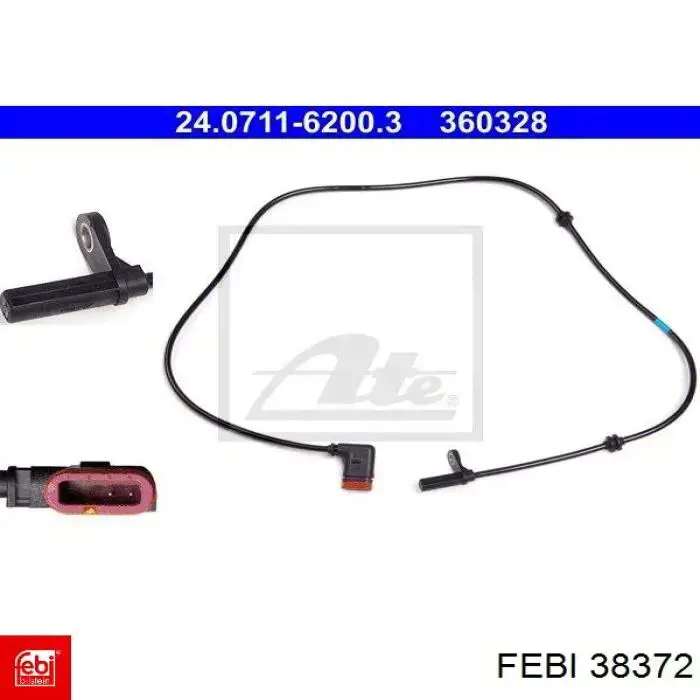 Sensor ABS trasero Mercedes GLK (X204)