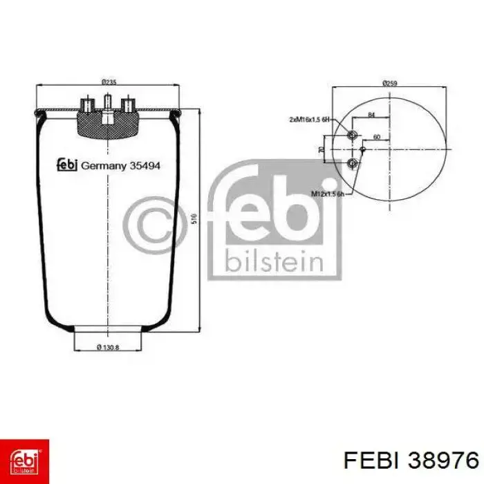 Filtro de aire del compresor de suspensión Febi 38976 precio, desde 15,09 EUR