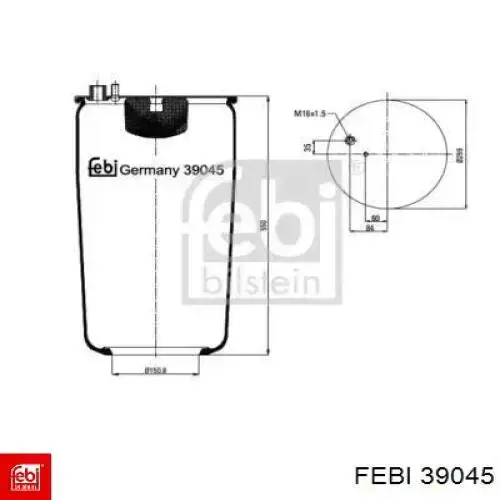 Comprar 39045 Febi Bolsa neumática del eje