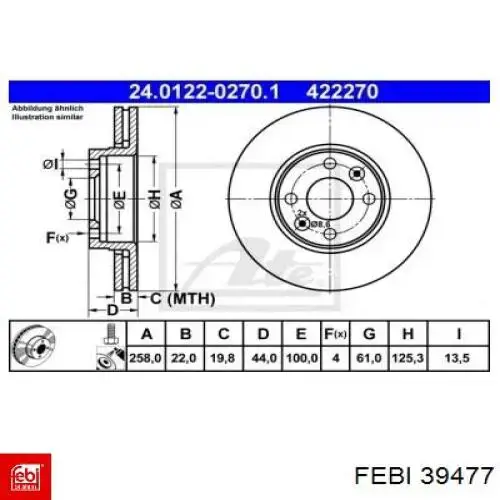 39477 Febi Discos