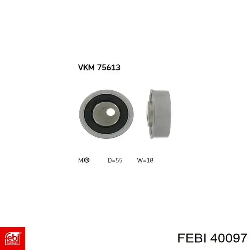 Soporte izquierdo del motor 40097 Febi