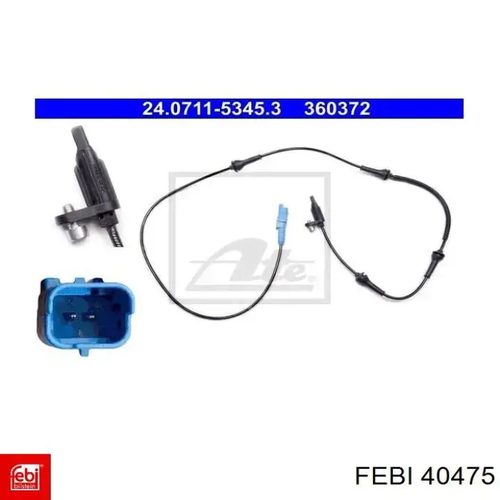 Sensor revoluciones de la rueda, trasero Febi 40475 precio, desde 43,92 EUR