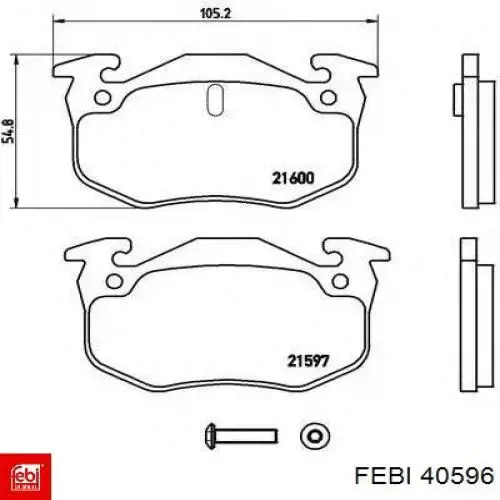 Silentblock de brazo de suspensión Febi 40596 precio, desde 22,28 EUR