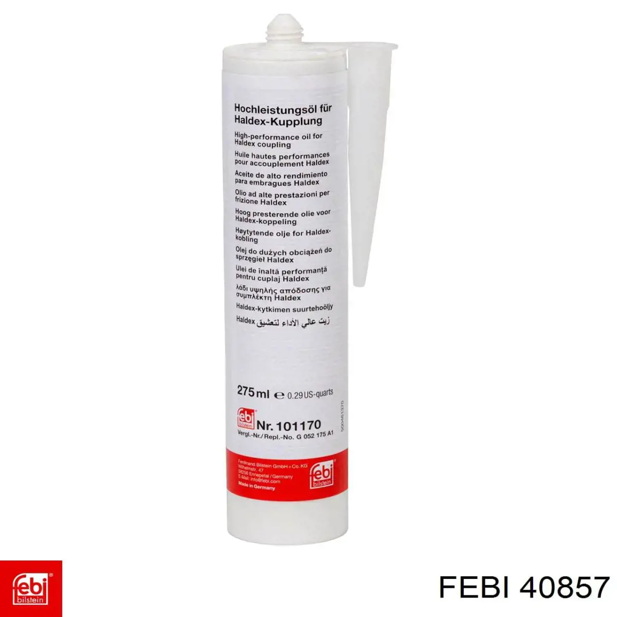 Acoplamiento elástico trasero del cardán Febi 40857 precio, desde 176,93 EUR
