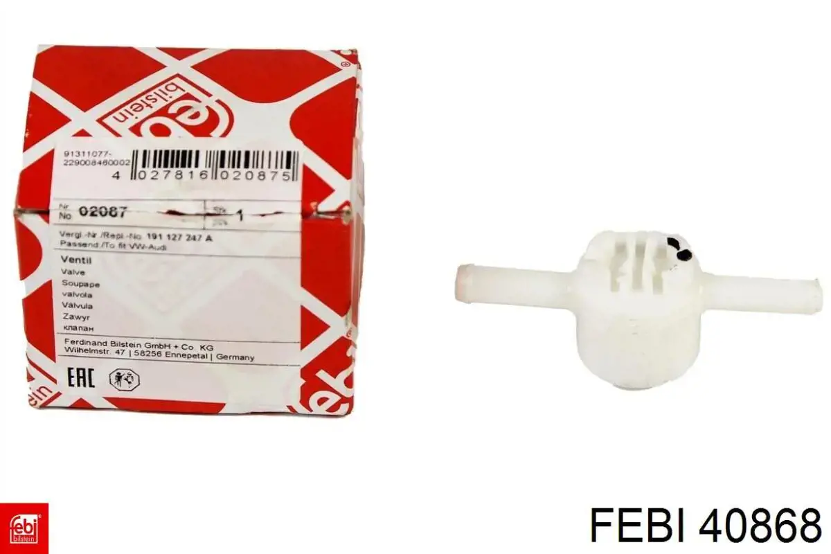 Comprar 40868 Febi Válvula de retorno de combustible