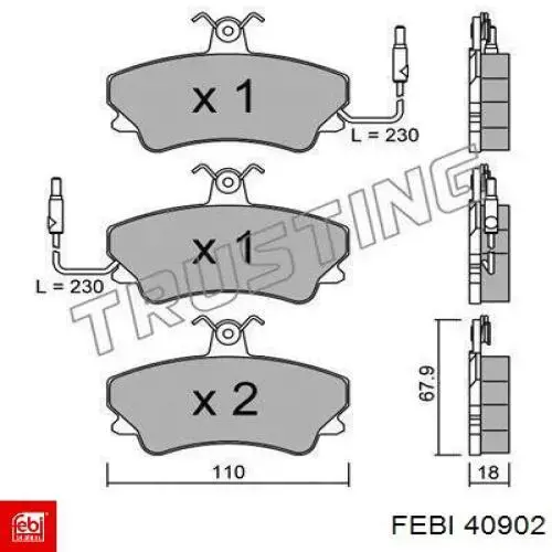 Amortiguador de maletero Febi 40902 precio, desde 35,43 EUR