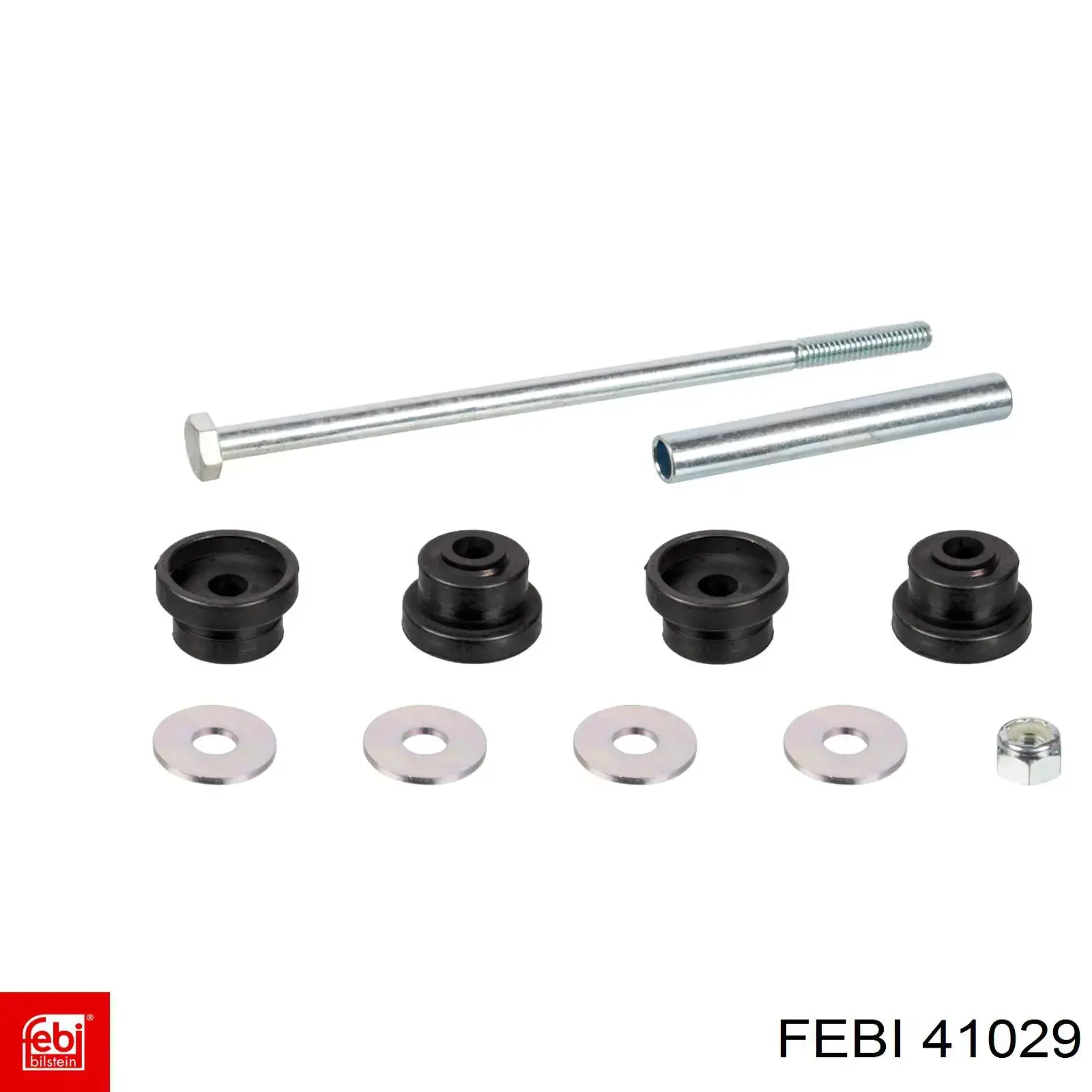 FEBI FE31709 Bielletta Barra Stabilizzatrice Anteriore Destra E Sinistra, Compatibile Con Mitsubishi Outlander I (CU_W), Codici OE MR319147 / 4056A040 - 4