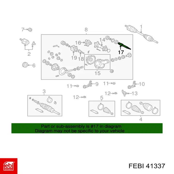 Rótulas de dirección Febi 41337