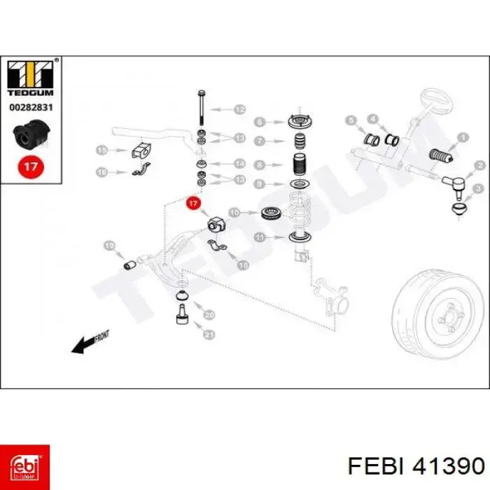 Comprar 41390 Febi Silentblock