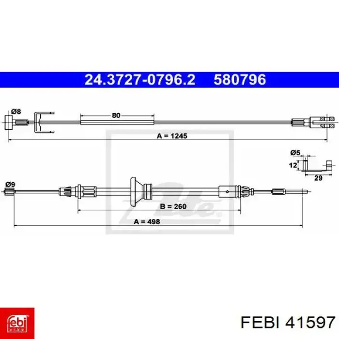 41597 Febi silentblock de suspensión delantero inferior