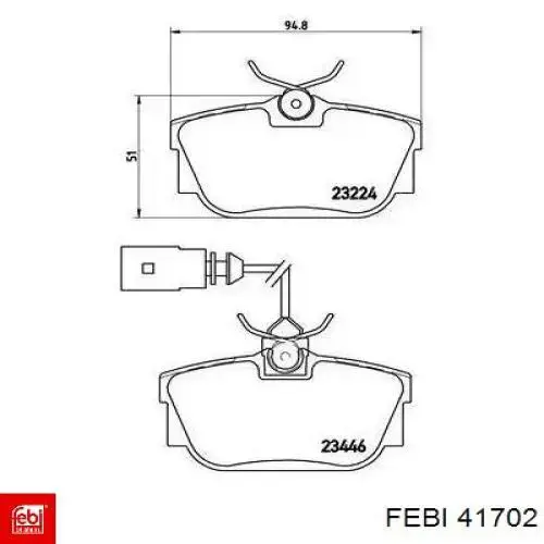 Brazo inferior derecho de la suspensión delantera Febi 41702 precio, desde 66,79 EUR