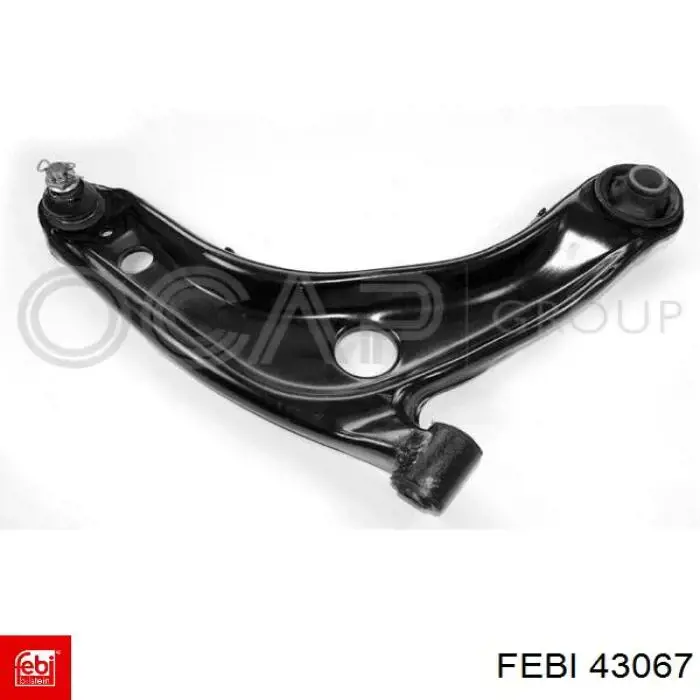 Brazo inferior derecho de la suspensión delantera Febi 43067