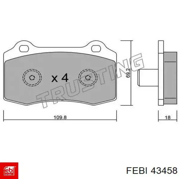 Comprar 43458 Febi Soporte articulado de cabina