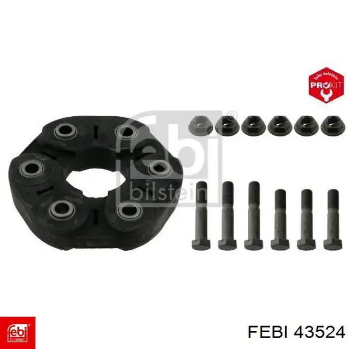 Comprar 43524 Febi Acoplamiento elástico delantero del cardán