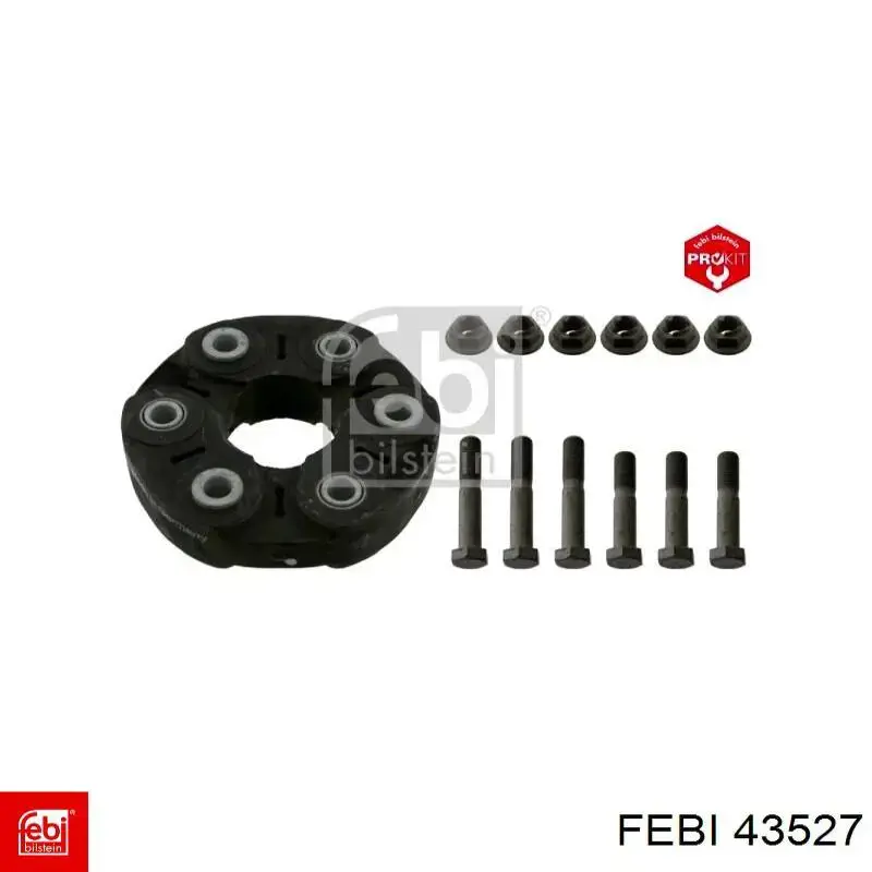 Comprar 43527 Febi Acoplamiento elástico del cardán delantero/trasero