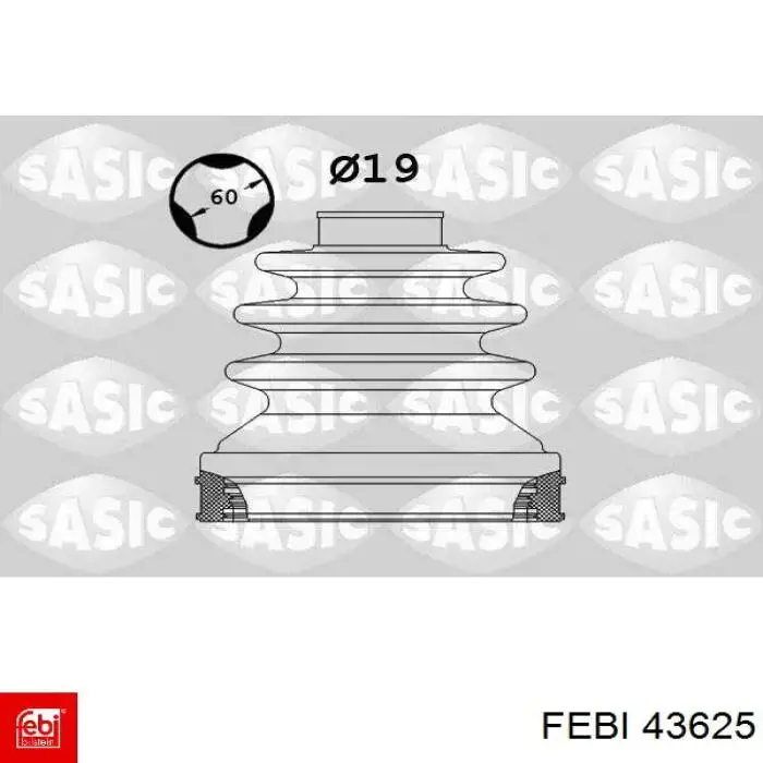 Fuelle transmisión delantero exterior Febi 43625 precio, desde 10,45 EUR