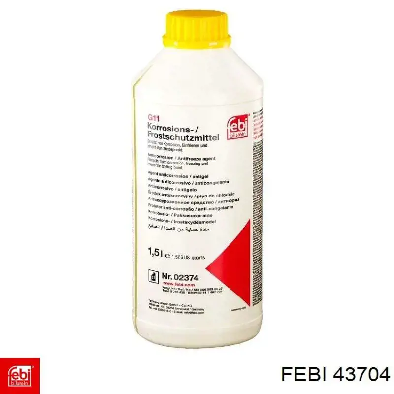 Soporte izquierdo del motor 43704 Febi