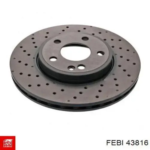 Disco de freno trasero 43816 Febi