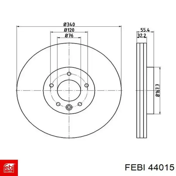 Frenos delanteros Febi 44015 precio, desde 63,91 EUR