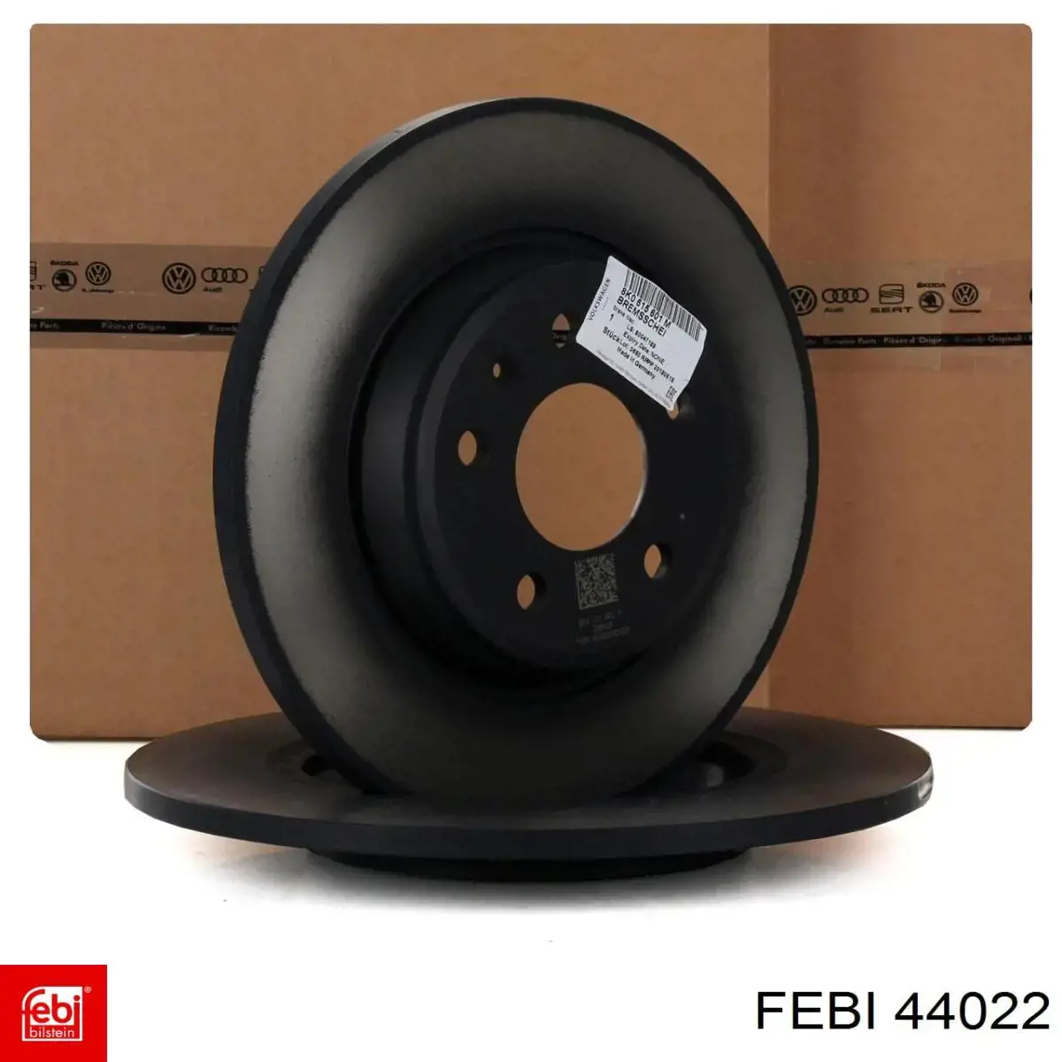 Freno de disco delantero 8R0615301 VAG