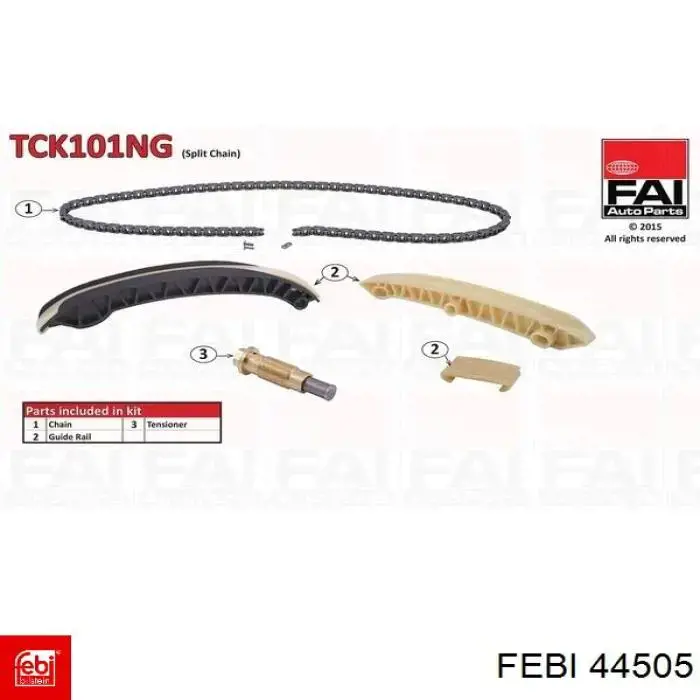 Kit de cadena de distribución Febi 44505 precio, desde 141,83 EUR