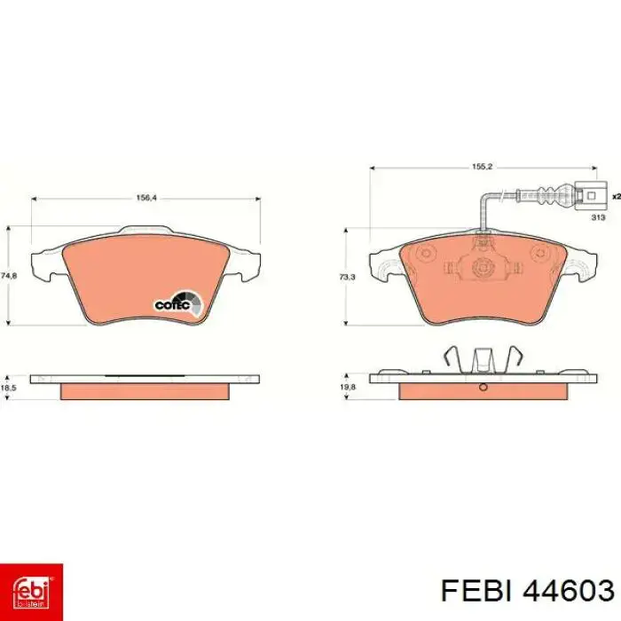 Manguera inferior del radiador Febi 44603 precio, desde 44,87 EUR